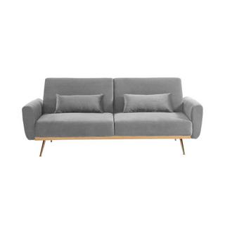 Vente-unique Schlafsofa Klappsofa 3Sitzer Samt LAUNEI  