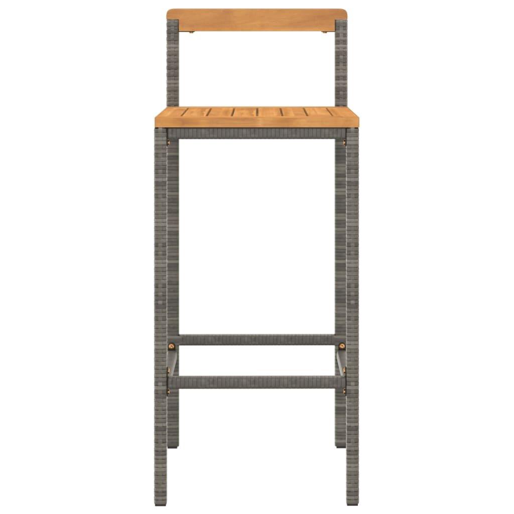 VidaXL Tabouret de bar rotin synthétique  