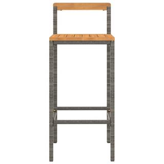 VidaXL Tabouret de bar rotin synthétique  