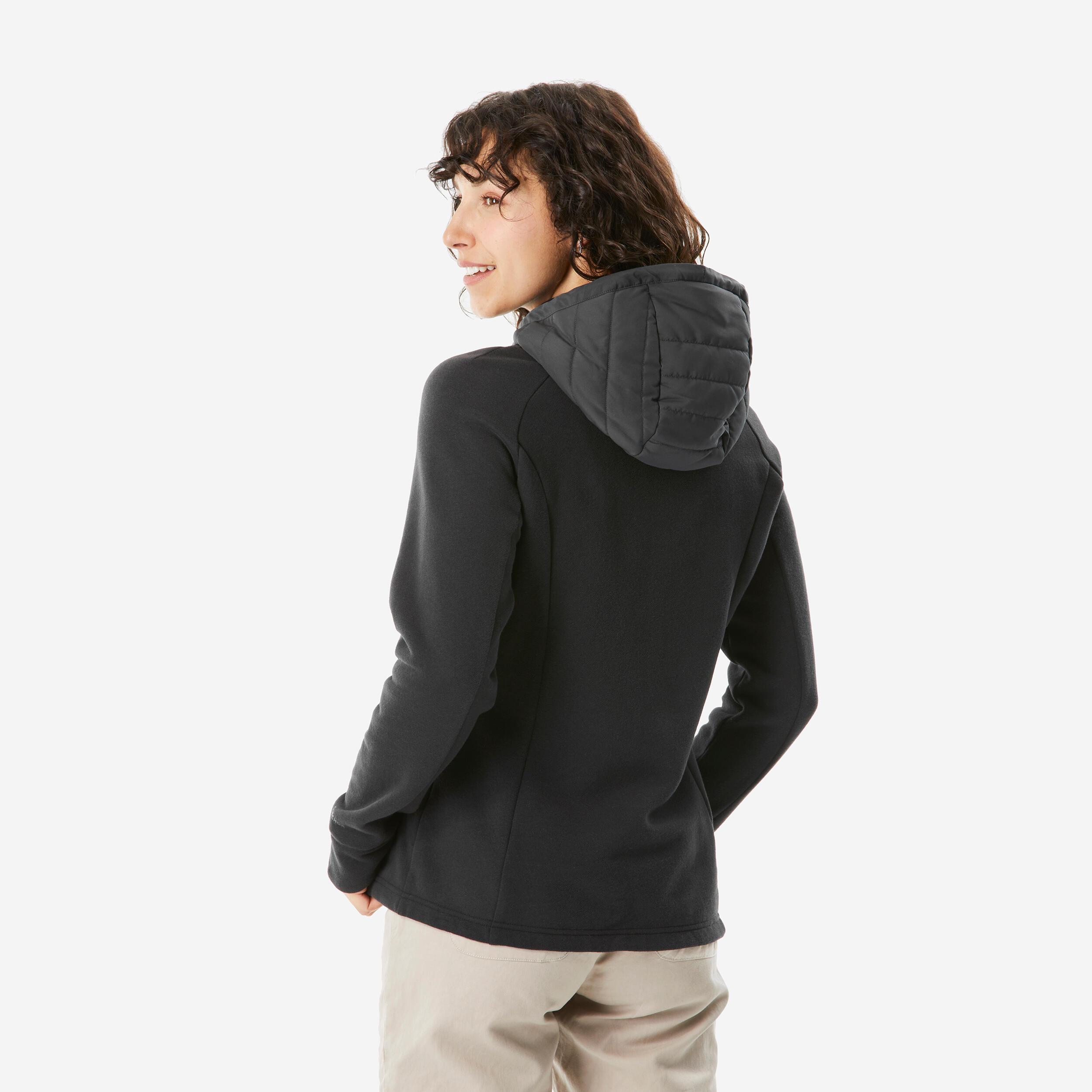 QUECHUA  Sweatjacke  Hybridjacke mit Kapuze Naturwandern - NH500 