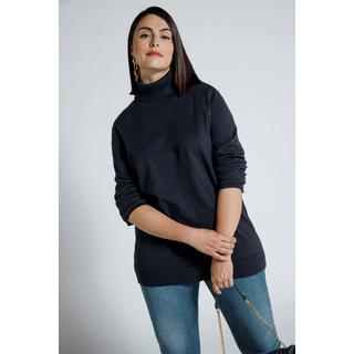 Ulla Popken  Rollkragenpullover, breite Rippbündchen, Langarm 