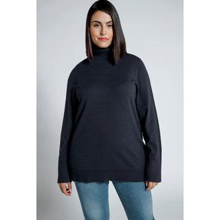 Ulla Popken  Rollkragenpullover, breite Rippbündchen, Langarm 