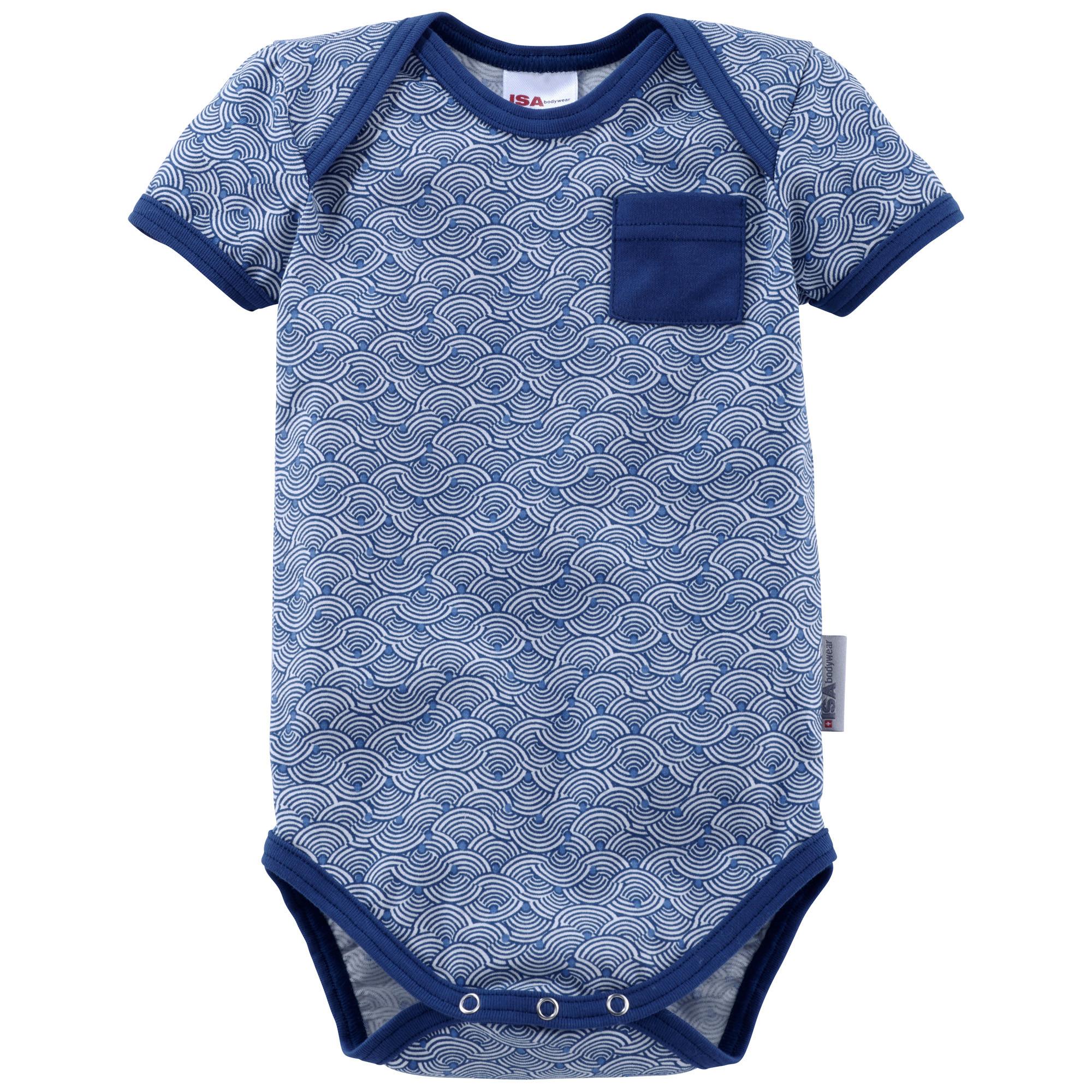 Image of Body Kurzarm Unisex Mittelblau 86/92