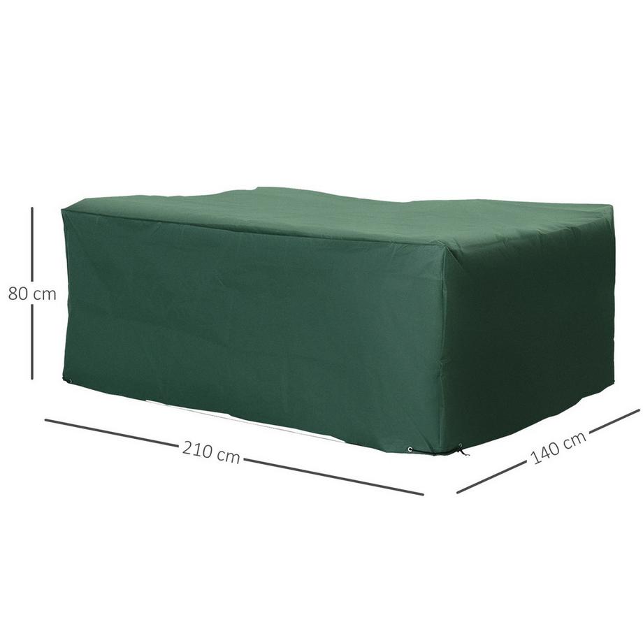 Northio Schutzhülle Abdeckung Gartenmöbel Abdeckhaube 600D-Oxford 210X140X80Cm  