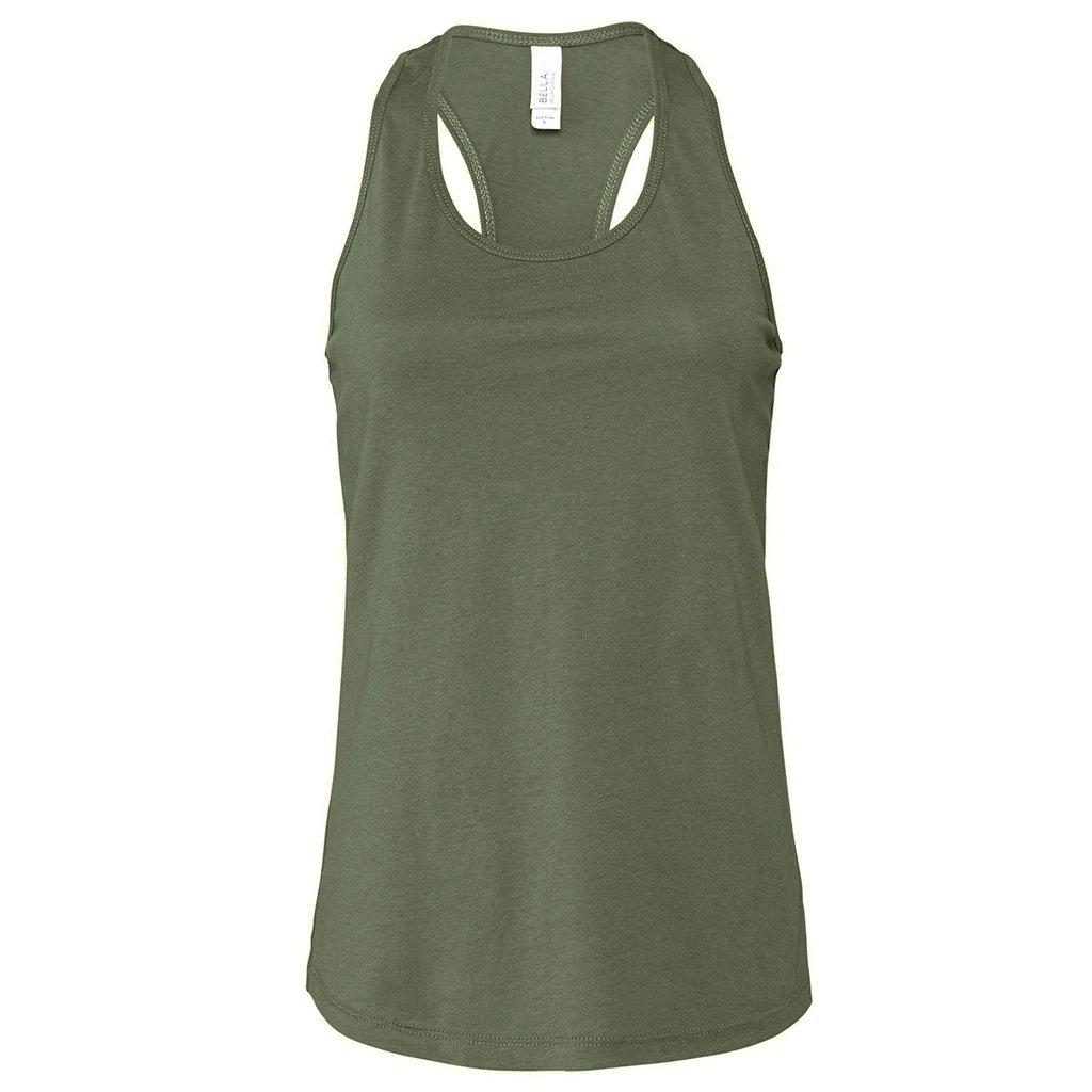 Image of Ärmelloses Oberteil Racerback Unisex Militärgrün XL