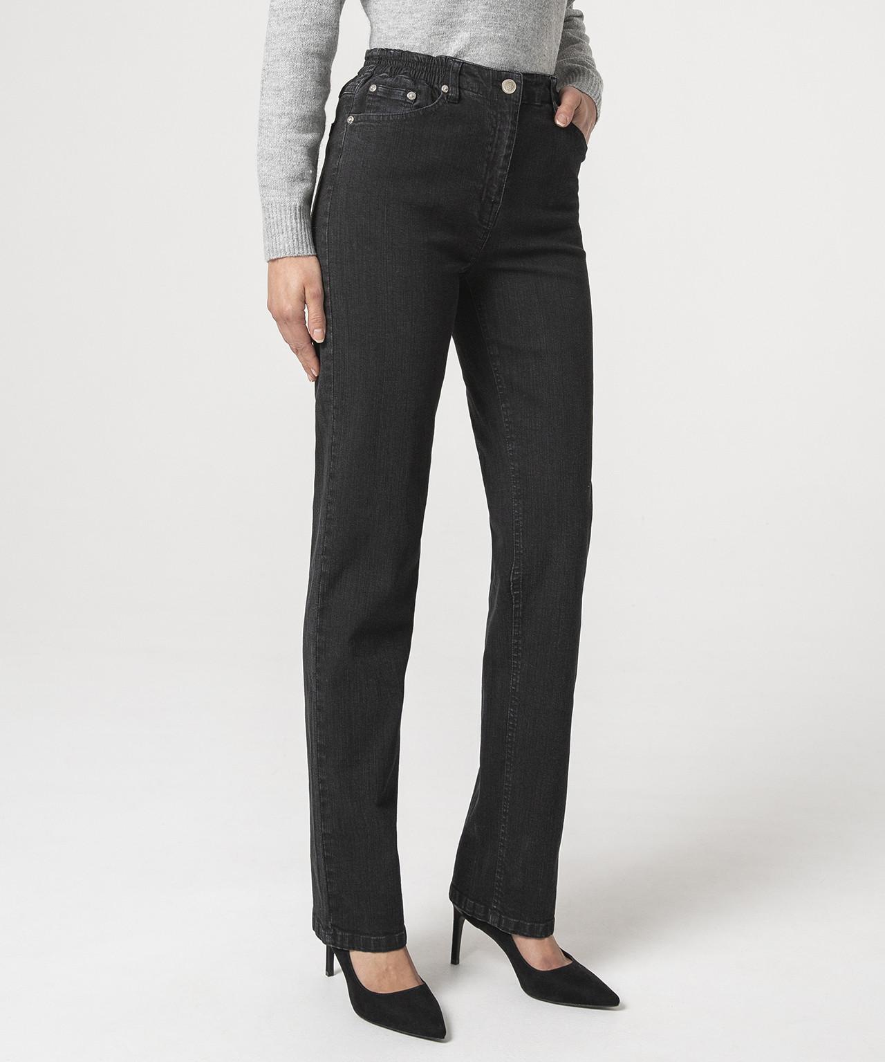 Damart  Jean 5 poches extensible, coupe droite. 