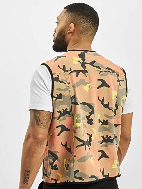 KARL KANI Camo Utility ärmellose Jacke  