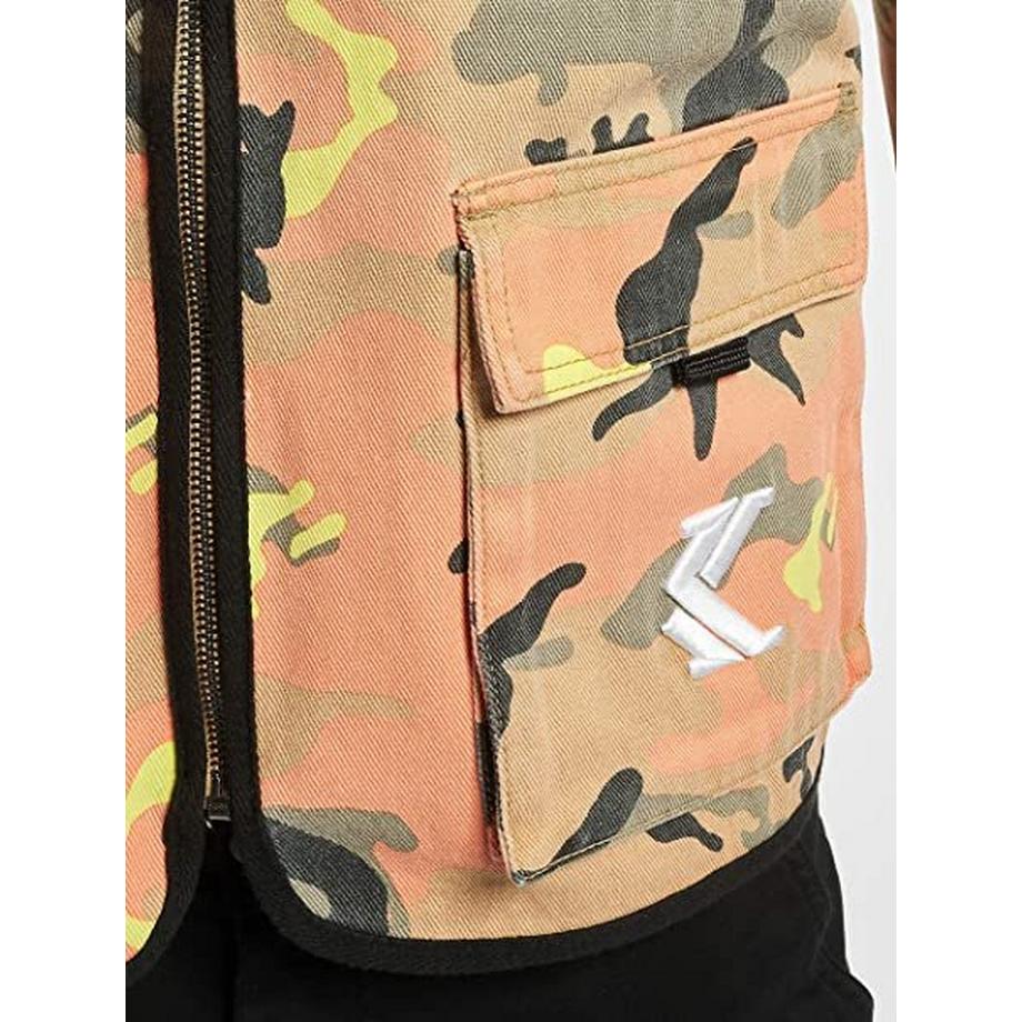 KARL KANI Camo Utility ärmellose Jacke  