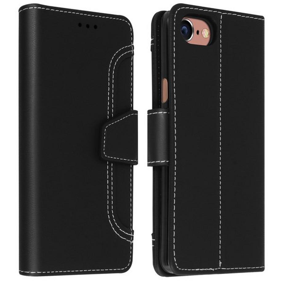 Avizar  Étui iPhone SE 2022,2020,8,7,6S,6 Noir 