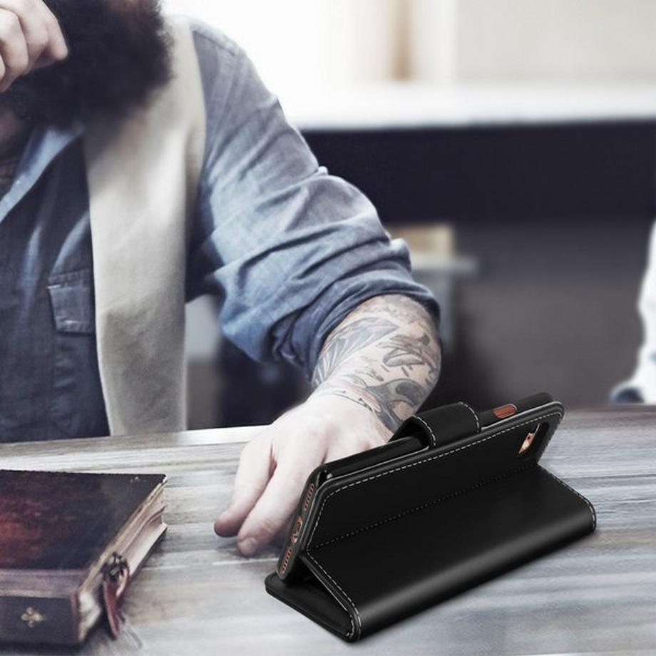 Avizar  Étui iPhone SE 2022,2020,8,7,6S,6 Noir 