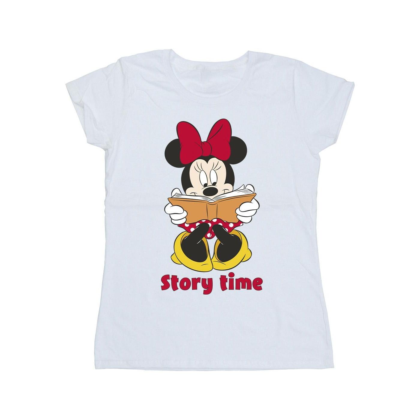 Image of Minnie Mouse Story Time Tshirt Damen Weiss M
