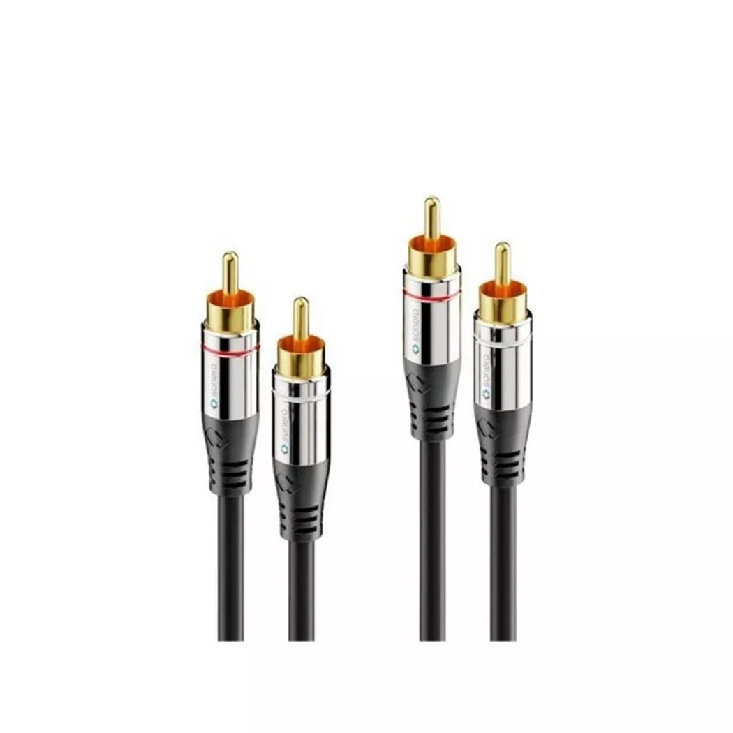 sonero -  S-AC700-020 cavo audio 2 m 2 x RCA Nero, One Size