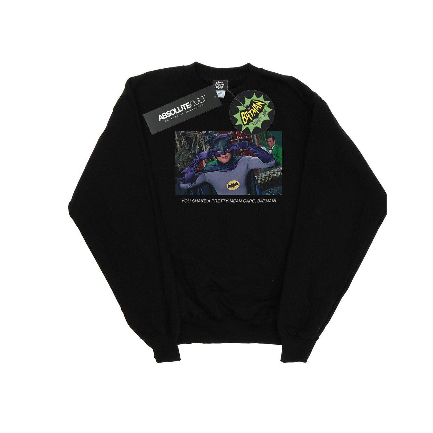 Image of Batman Tv Series Mean Cape Sweatshirt Mädchen Schwarz 116