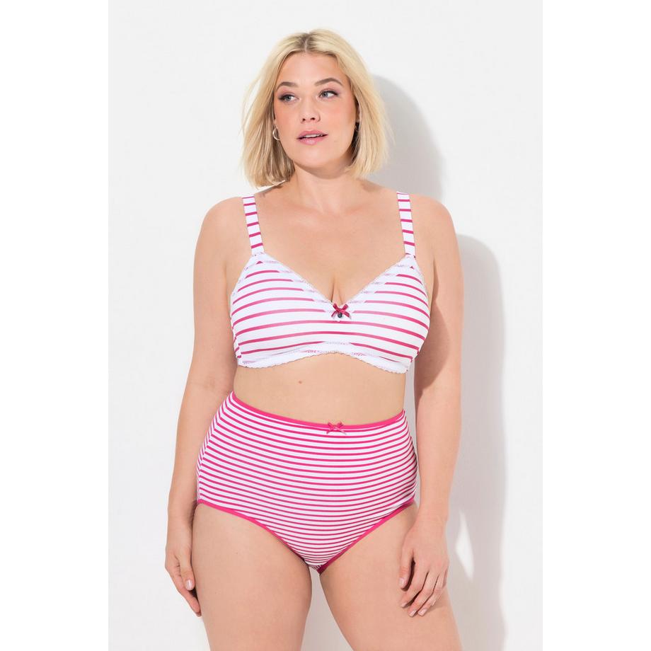 Ulla Popken Maxislips 3er-Pack Ringel  