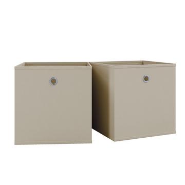 2er Set Faltbox Klappbox Stoff Kiste Faltschachtel Regalbox Aufbewahrung Boxas