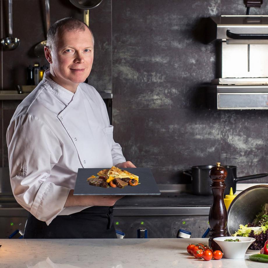 B2X  Quadratische Schieferplatten 6er Set 