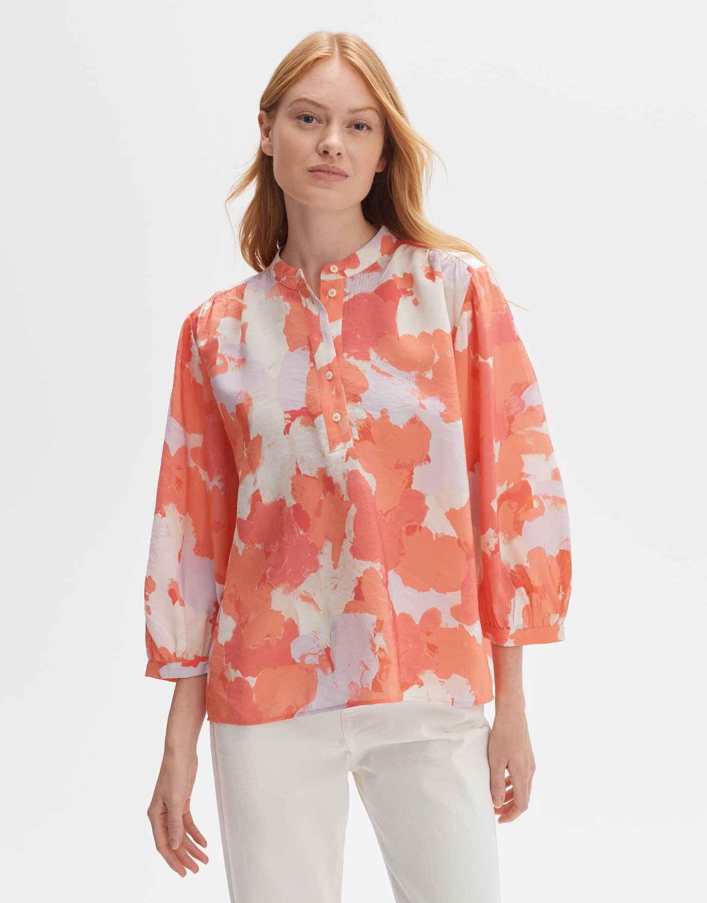 Image of Tunikabluse Falindo Paint Boxy Silhouette Damen Hellorange 38