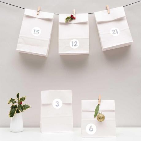 RICO-Design Adventskalender Set Weiss  