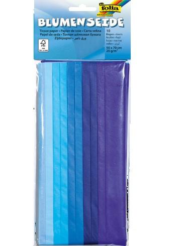 Image of 91093 Kunstdruckpapier Kunstpapier 10 Blätter Blau