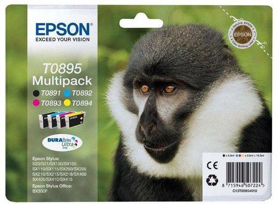 Image of Monkey Multipack 4 Farben T0895, DURABrite Ultra Ink