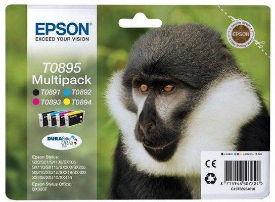 Image of EPSON EPSON Multipack Tinte CMYBK T089540 Stylus S20/SX405 4x3.5ml - ONE SIZE