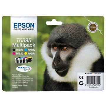 Monkey Multipack 4 Farben T0895, DURABrite Ultra Ink