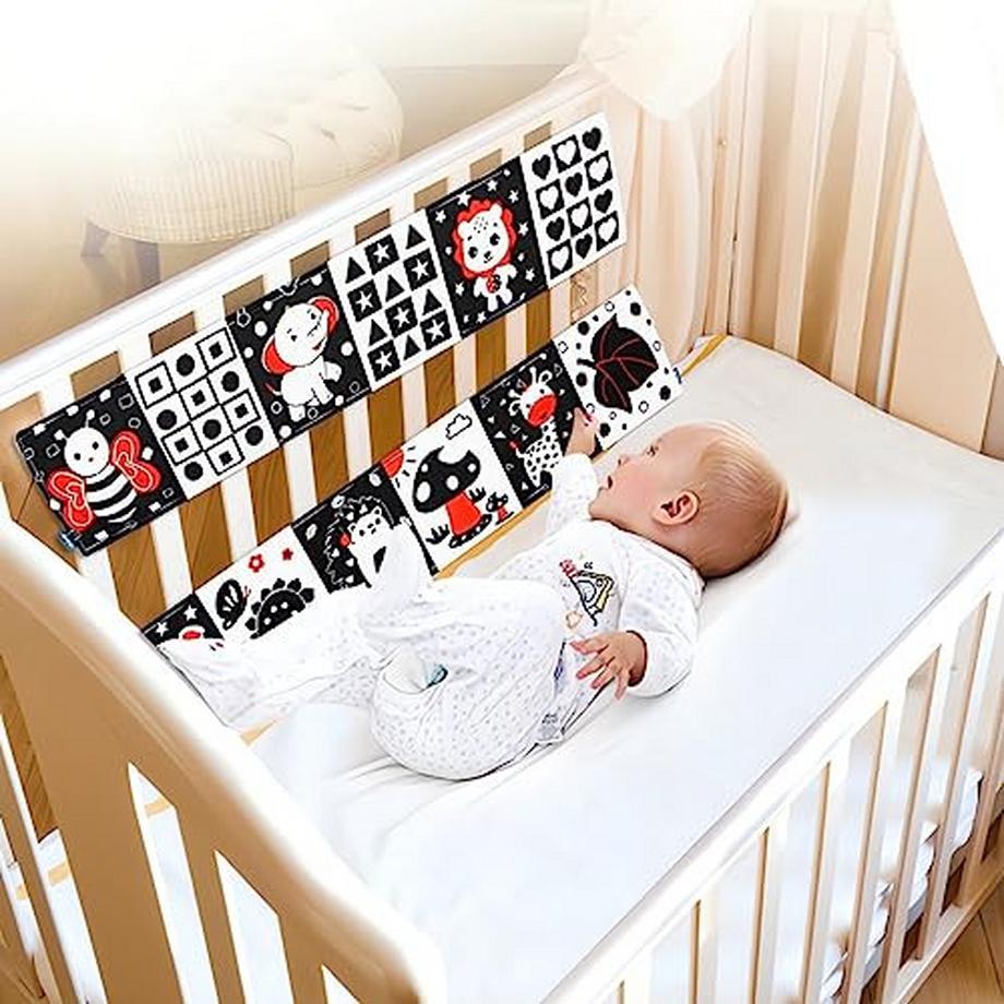 Activity-board  Kontrast Buch Baby Neugeborenen Spielzeug, Buch Baby Spielzeug, Baby Tuch Buch Spielzeug, erste Bilder für Baby Augen 