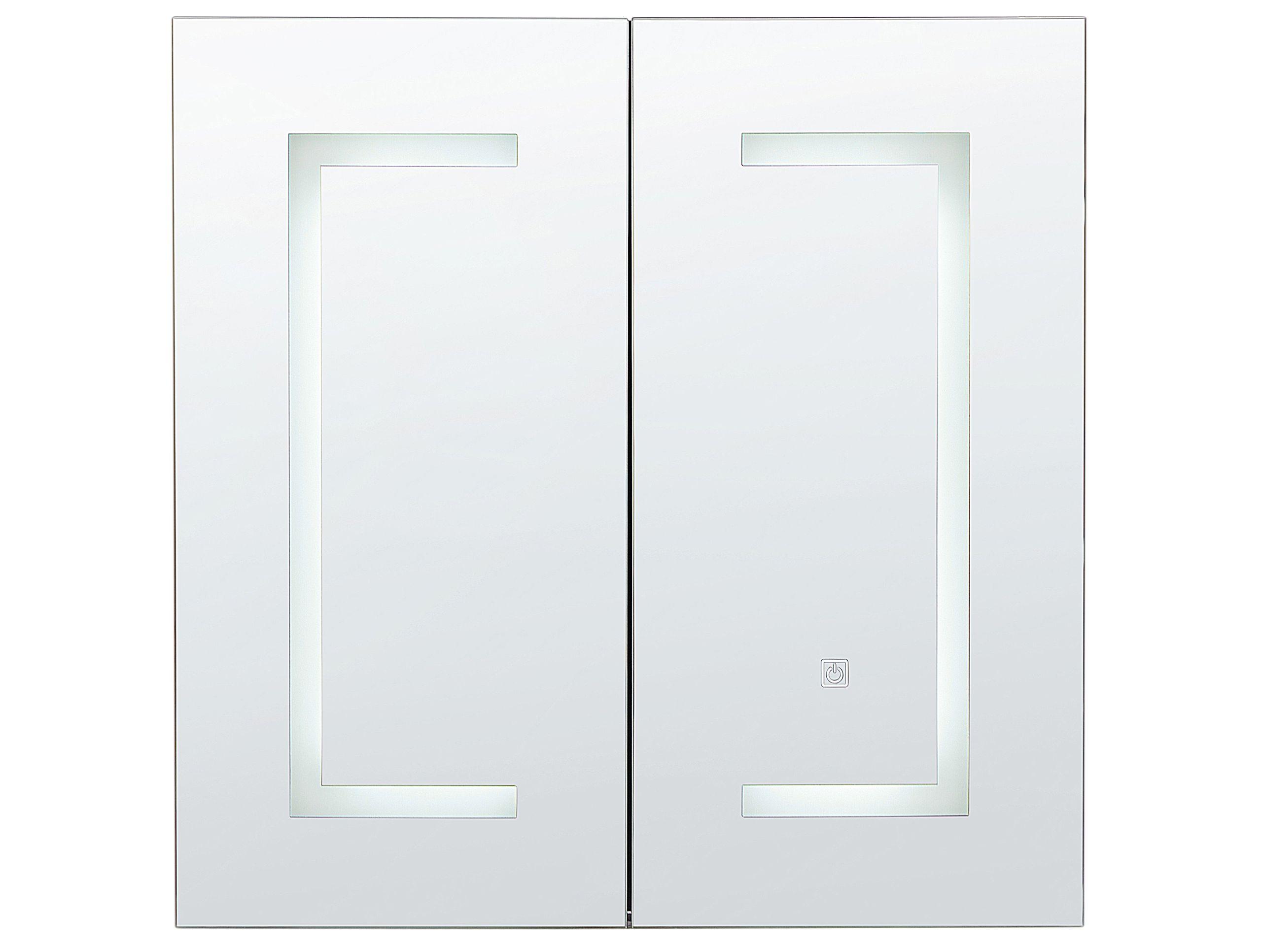 Beliani Bad-Spiegelschrank aus Sperrholz Klassisch MAZARREDO  