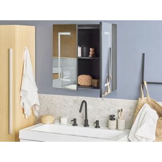 Beliani Bad-Spiegelschrank aus Sperrholz Klassisch MAZARREDO  