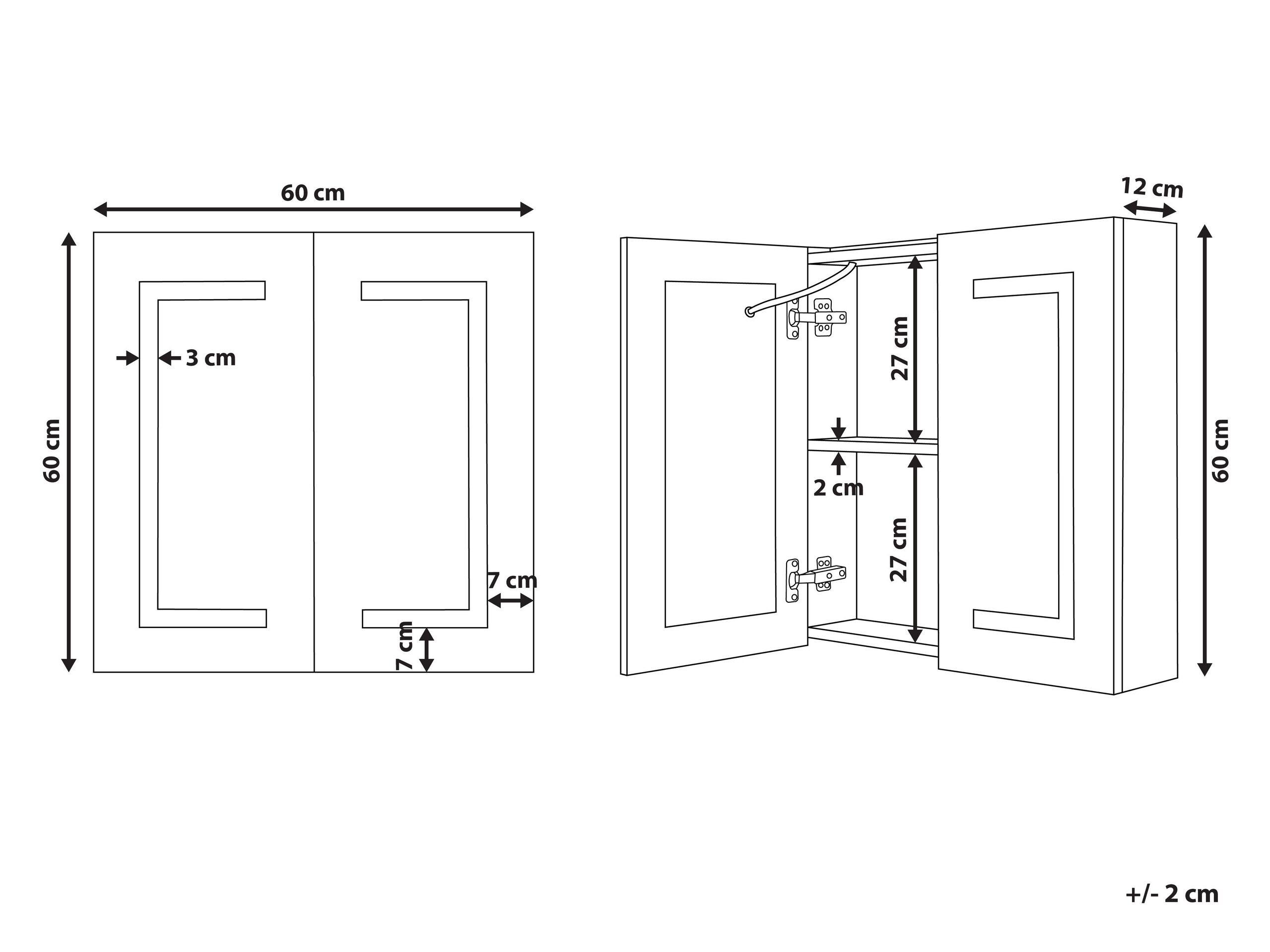 Beliani Armadietto da bagno en Legno compensato Classico MAZARREDO  