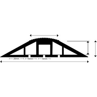 Vulcascot  Ponte passacavi  Gomma Grigio Numero canali: 3 3000 mm Contenuto: 