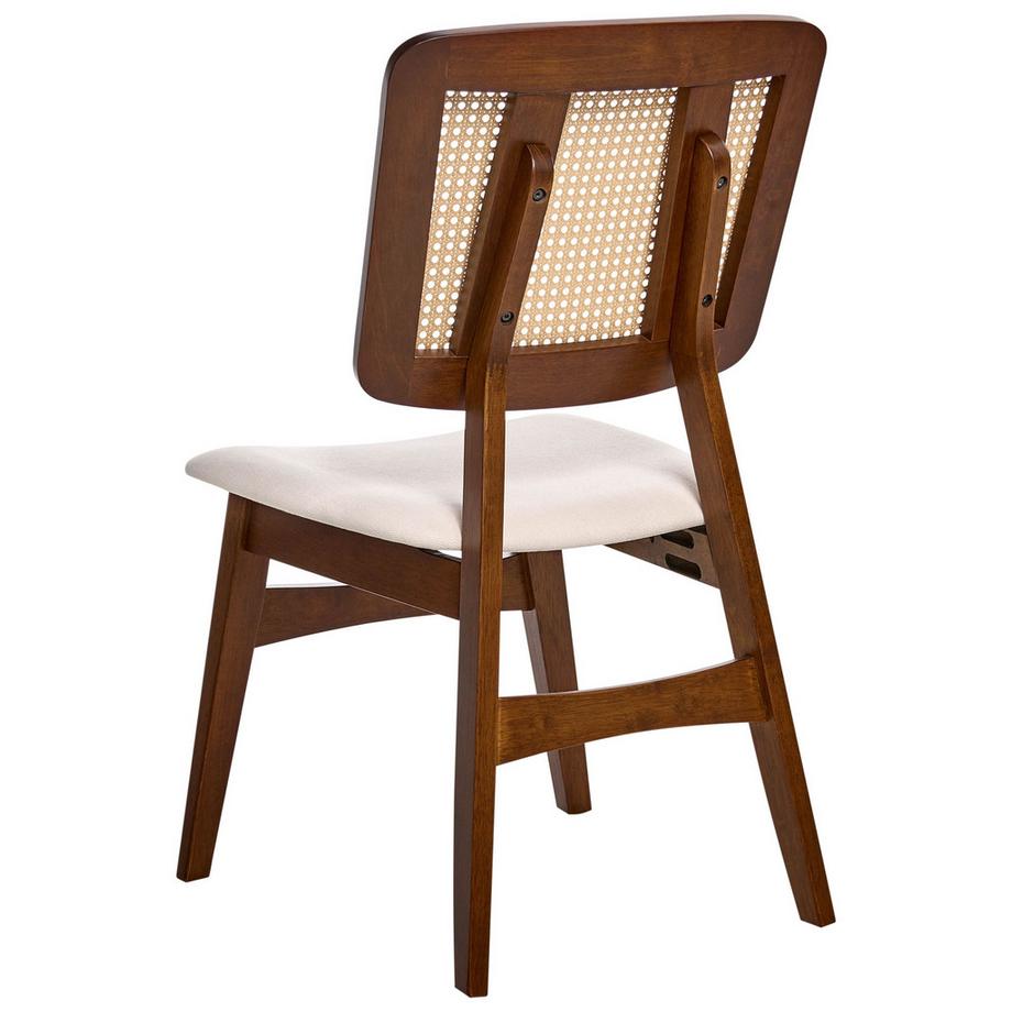 Beliani Lot de 2 chaises de salle à manger en Bois d\'hévéa Rétro ALCOVA  