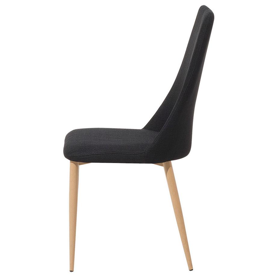 Beliani Set di 2 sedie da pranzo en Tessuto Classico CLAYTON  