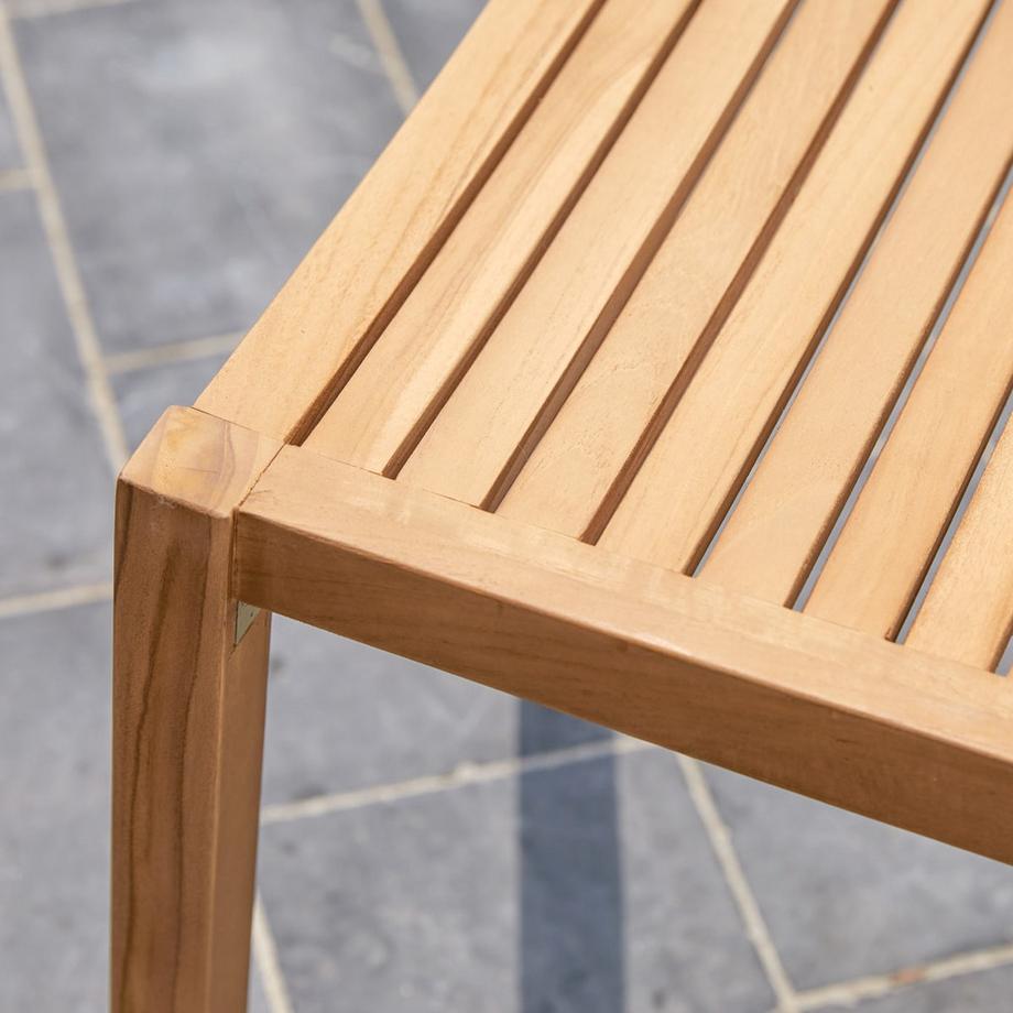 Tikamoon Gartenstuhl aus massivem Teakholz Teo  