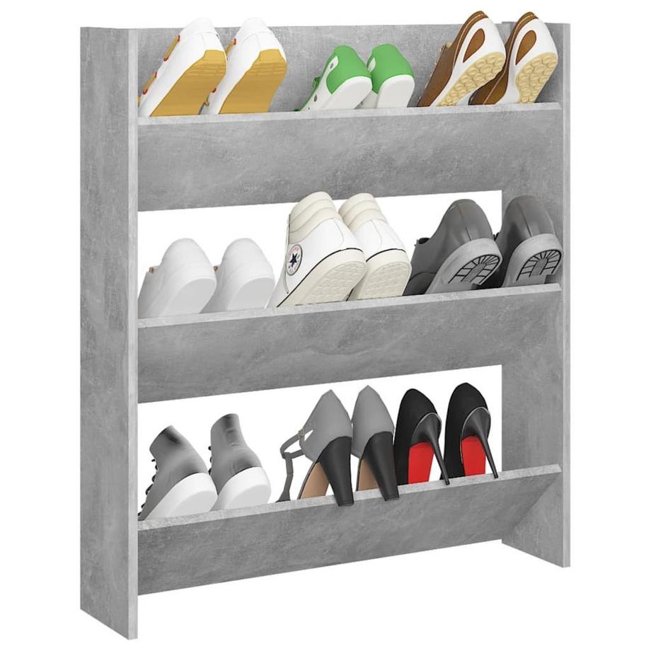 VidaXL Wand-schuhschrank holzwerkstoff  