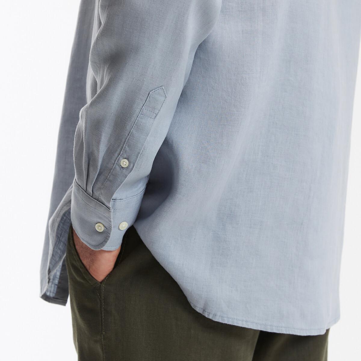 La Redoute Collections Signature Camicia Dritta Lino Maniche Lunghe  