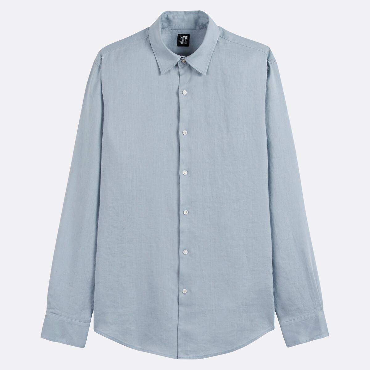 La Redoute Collections Signature Camicia Dritta Lino Maniche Lunghe  