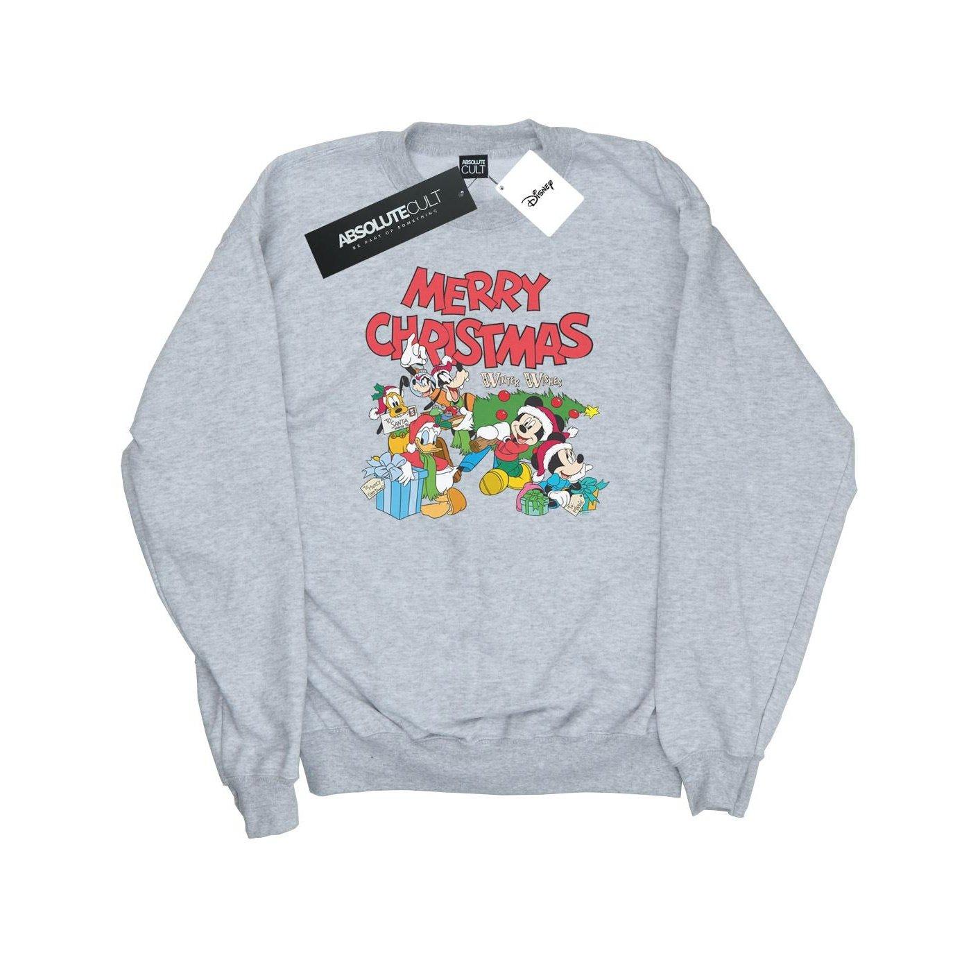 Disney  Mickey Mouse And FriendsWinter Wishes Sweatshirt 