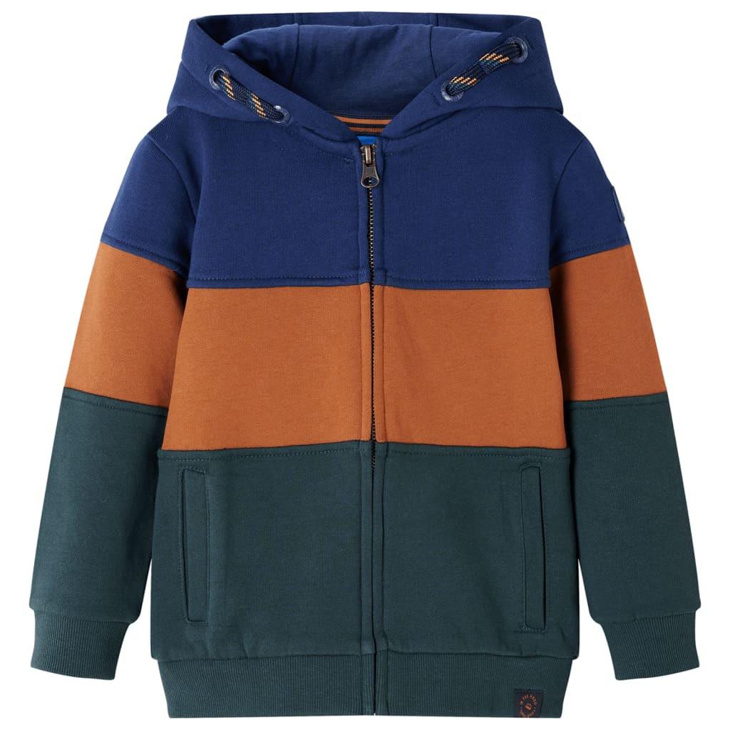 Image of Kinder Kapuzenpullover Baumwolle Jungen Multicolor 116