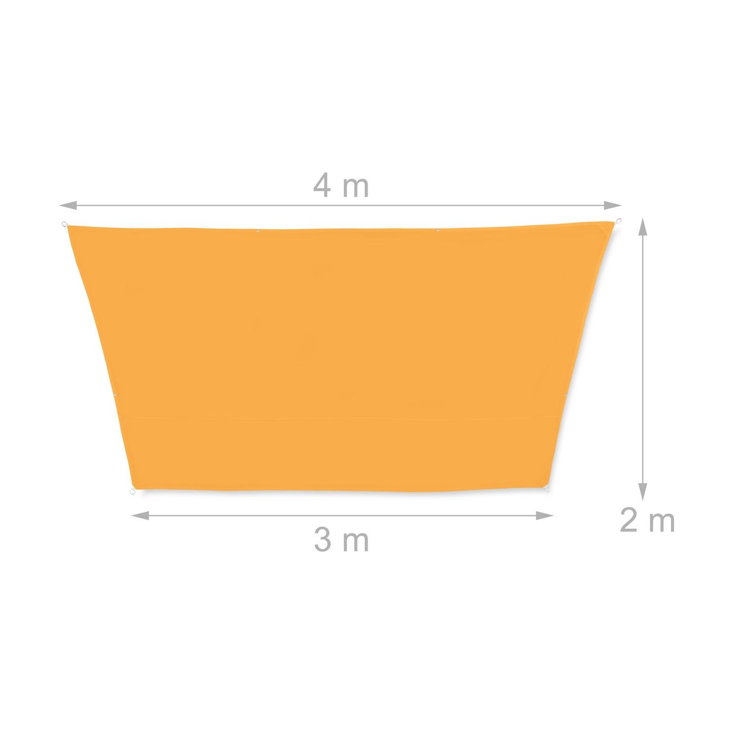 B2X Vela da sole trapezoidale gialla  