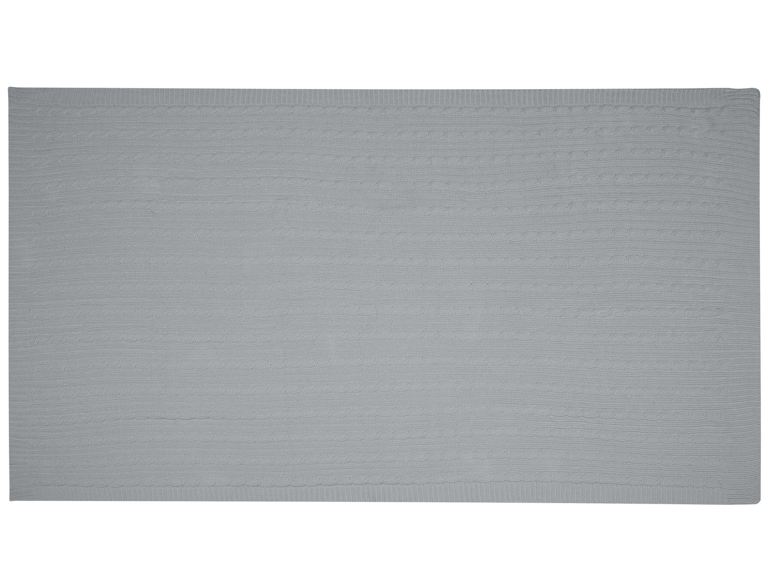 Beliani Anamur Couverture Douillette en Coton Scandinave  