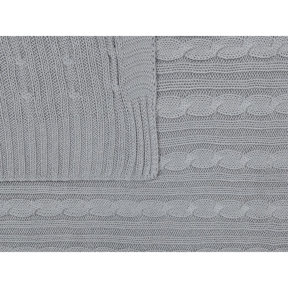 Beliani Anamur Skandinavische Baumwoll Kuscheldecke  