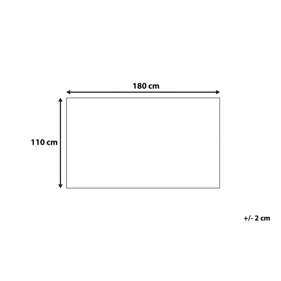 Beliani Anamur Skandinavische Baumwoll Kuscheldecke  