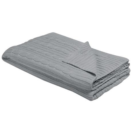 Beliani Anamur Couverture Douillette en Coton Scandinave  