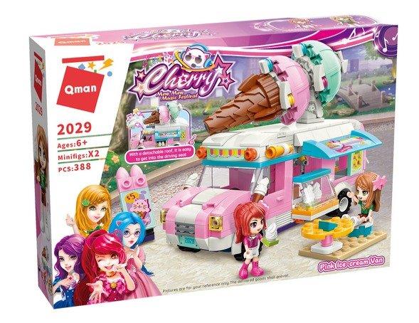 Image of Cherry Mew Mew Music Festival Eiswagen mit zwei Minifiguren. 100 % kompatibel mit den Klemmbausteinen des Marktführers.