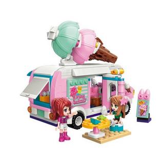 Qman      Cherry Mew Mew Music Festival Eiswagen mit zwei Minifiguren.   100 % kompatibel mit den Klemmbausteinen des Marktführers.                                                                   