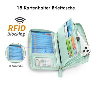 Only-bags.store Portafoglio Piccolo Scomparti Carte di Credito Tasca Telefono con Cerniera 2 Cinghie  