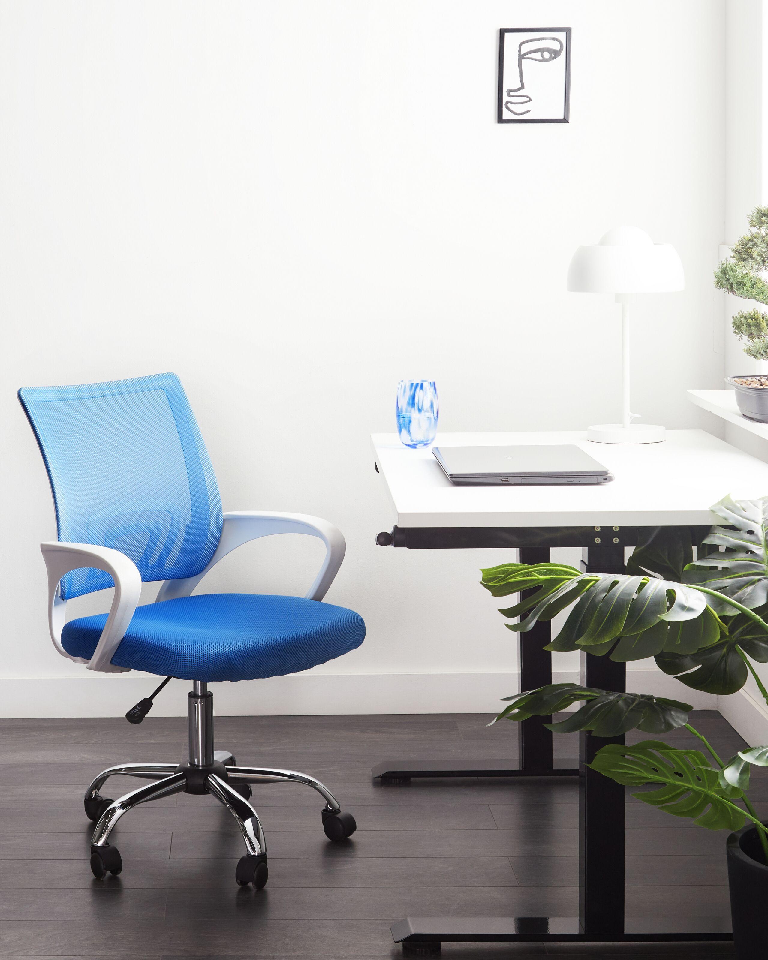 Beliani Chaise de bureau en Tissu maillé Minimaliste SOLID  