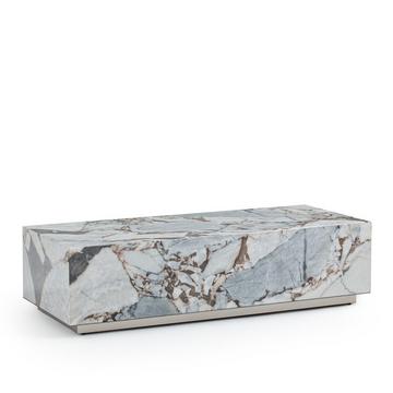 Table basse cube en marbre