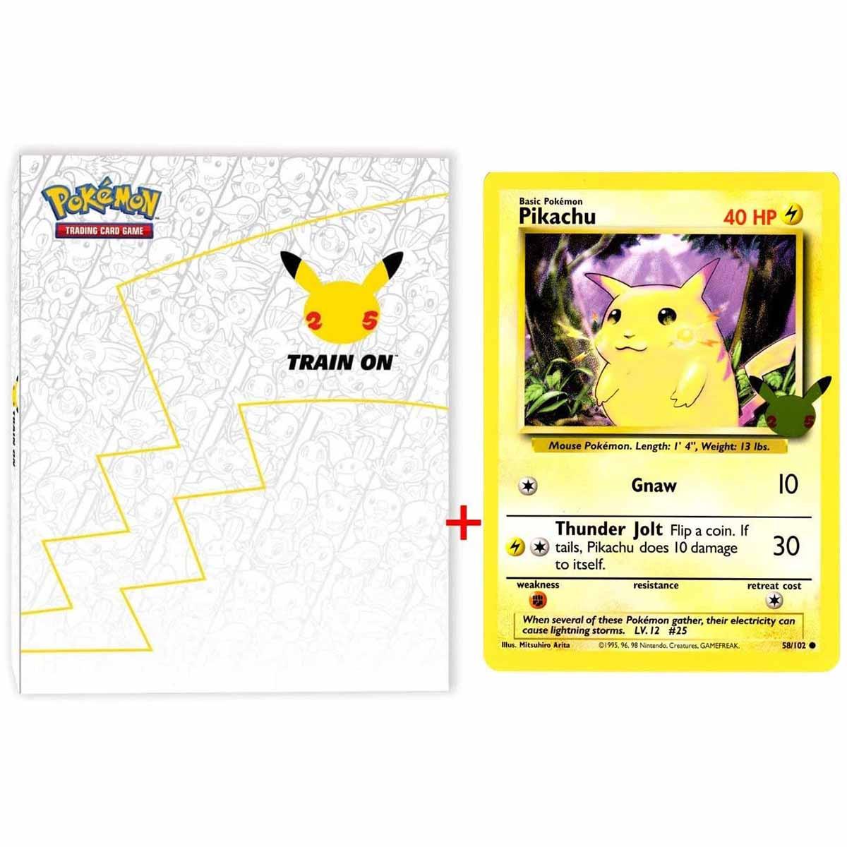 Pokémon  25th Anniversary Jumbo Ordner + Pikachu Jumbo Promo 